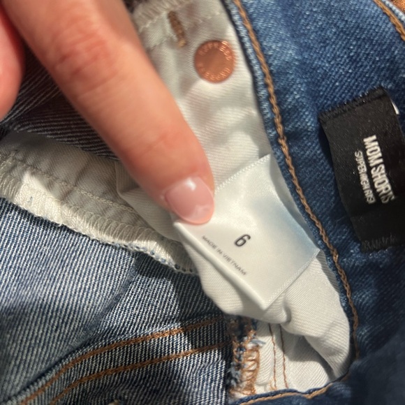 Express Women's Blue Denim Shorts - Picture 2 of 2